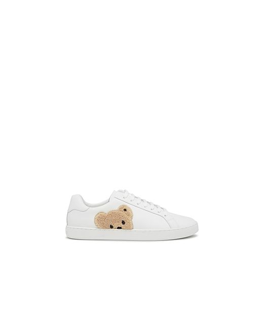 Palm Angels New Teddy Bear Lace Up Tennis Sneakers