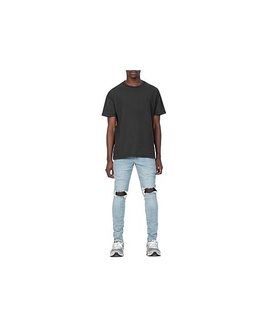 Purple Brand Dropped Slim Fit Destroyed Jeans in