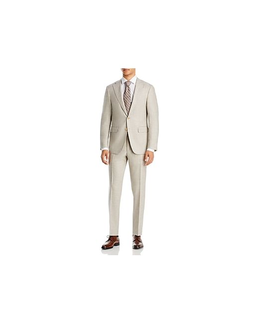 Canali Capri Slim Fit Melange Solid Suit