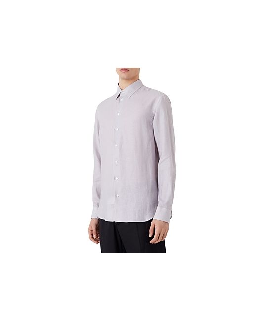 Armani Emporio Regular Fit Linen Dress Shirt