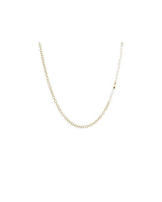 AllSaints Cultured Freshwater Pearl Mixed Necklace 17