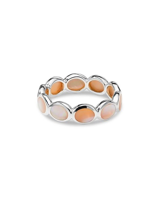 Ippolita 925 Polished Rock Candy All-Around Ovals Ring in Pink Mother-of-Pearl