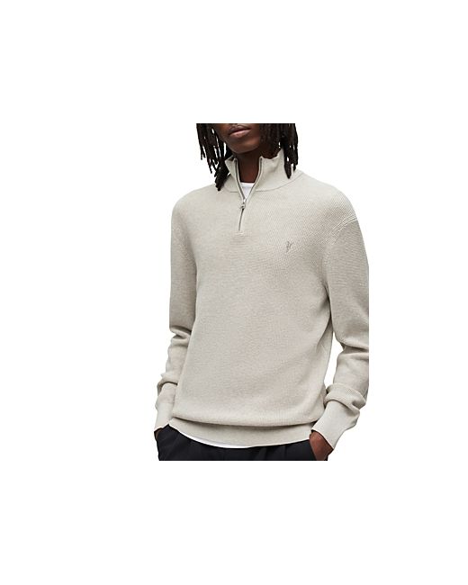 AllSaints Aspen Zip Funnel Neck Sweater