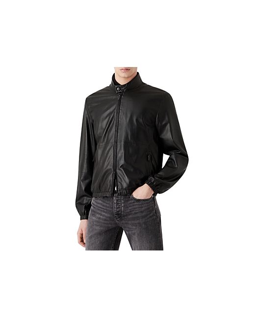 Armani Leather Perforated Jacket