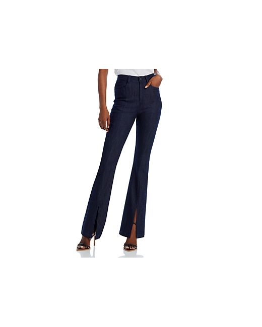 Cinq a Sept Shanis Split High Rise Flare Jeans in