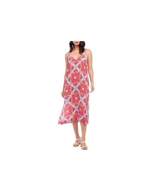 Karen Kane Printed Side Slit Midi Dress