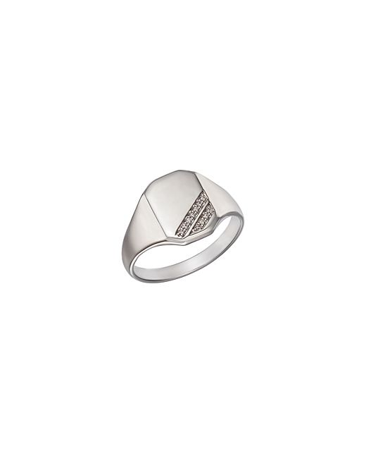 Bloomingdale's Signet Ring in 14K Gold with Diamond Accents 100 Exclusive