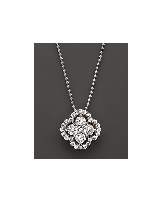 Bloomingdale's Diamond Cluster Pendant Necklace in 14K .75 ct. t.w.