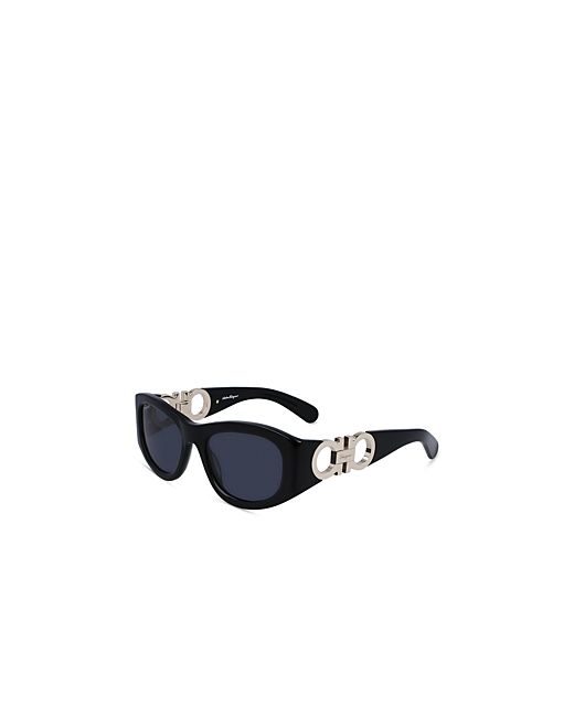 Ferragamo Gancini Oval Sunglasses 53mm