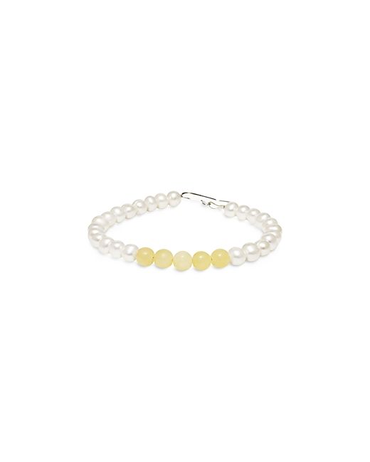 Completedworks Cultured Freshwater Pearl Jade Beaded Bracelet 7-8