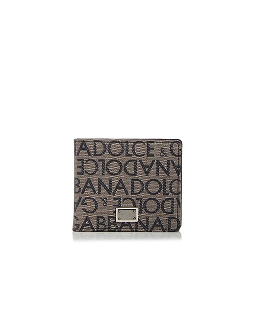 Dolce & Gabbana Jacquard Logo Bifold Wallet