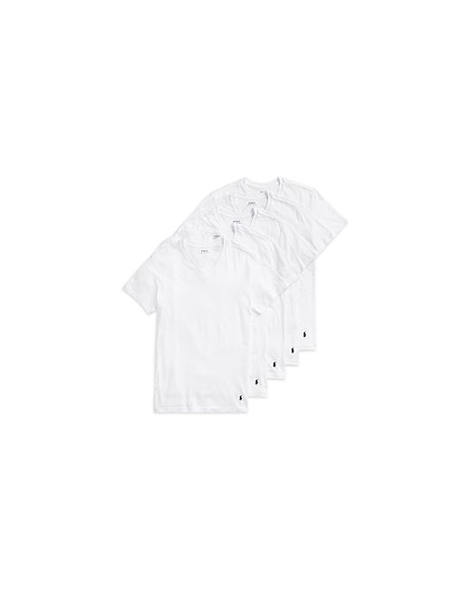 Polo Ralph Lauren Slim Fit V-Neck Undershirt Pack of 5