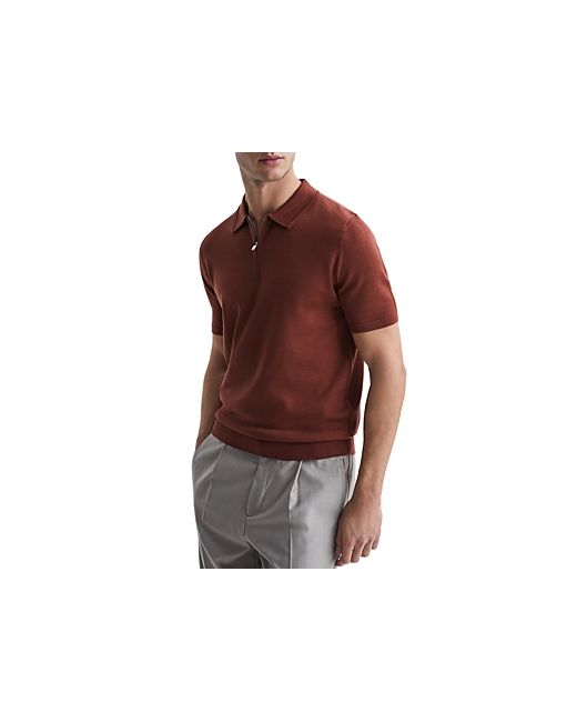 Reiss Maxwell Slim Fit Quarter Zip Polo Shirt