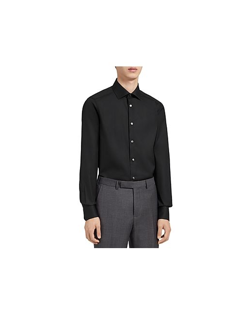 Z Zegna Trofeo Long Sleeve Tailored Fit Shirt