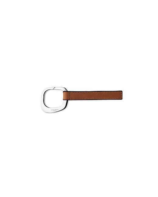 Georg Jensen Square Key Ring with Leather Strap