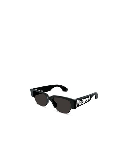 Alexander McQueen Graffiti Rectangular Sunglasses 54mm