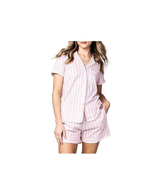 Petite Plume Striped Pima Short Pajama Set