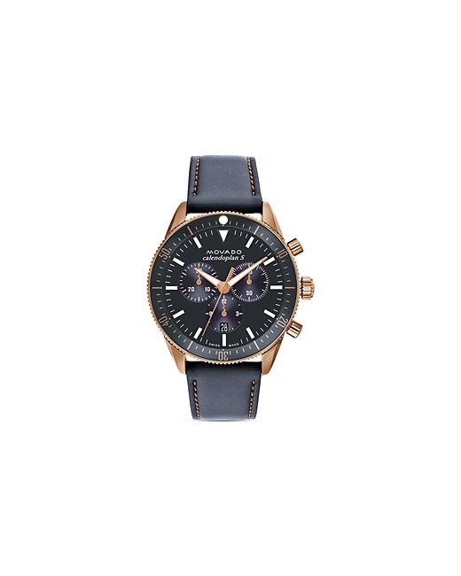 Movado Calendoplan S Bronze Ion Plated Stainless Steel Chronograph 42mm
