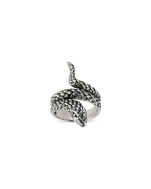 Milanesi And Co Sterling Scaled Snake Coil Ring