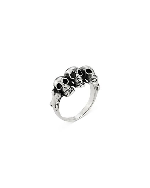 Milanesi And Co Sterling Triple Skull Ring