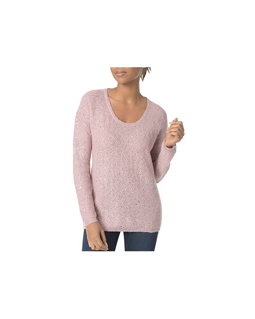 Nydj Drop Shoulder Marled Sequin Sweater