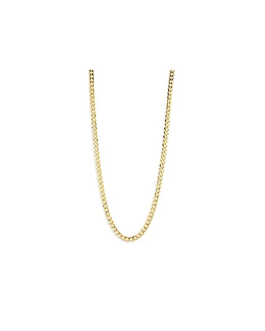 Milanesi And Co 18K Plated Sterling Silver Curb Chain Necklace 5mm 20