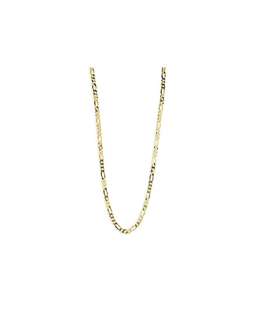 Milanesi And Co 18K Plated Sterling Silver Figaro Chain Necklace 5mm 20