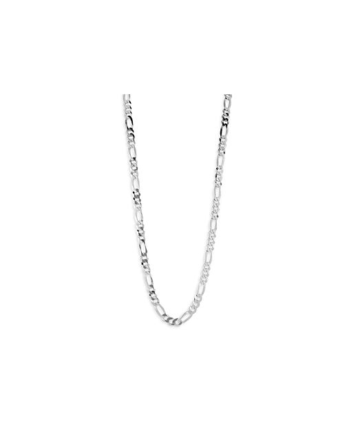 Milanesi And Co Sterling Figaro Chain Necklace 7mm 20