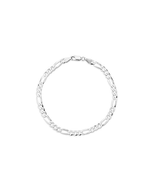 Milanesi And Co Sterling 5mm Figaro Chain Bracelet