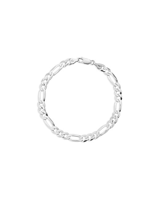 Milanesi And Co Sterling 7mm Figaro Chain Bracelet