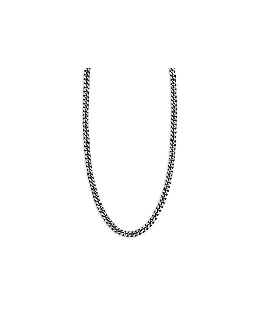 Milanesi And Co Oxidized Sterling Curb Chain Necklace