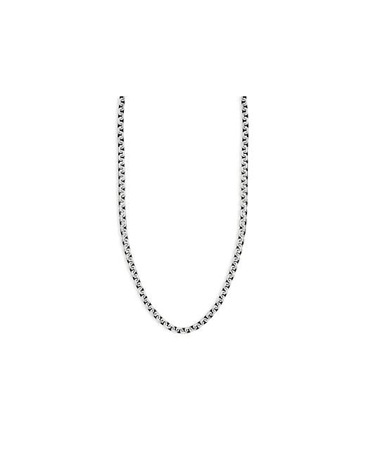 Milanesi And Co Sterling Oxidized Box Chain Necklace 20