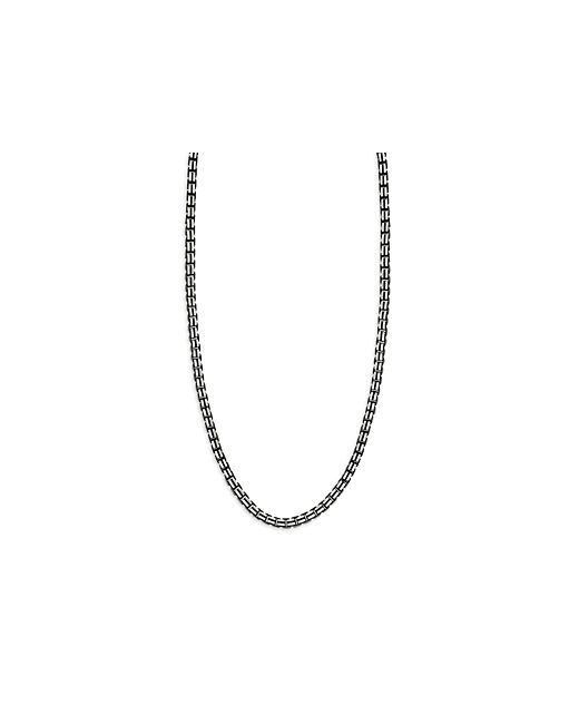 Milanesi And Co Oxidized Sterling Box Chain Necklace