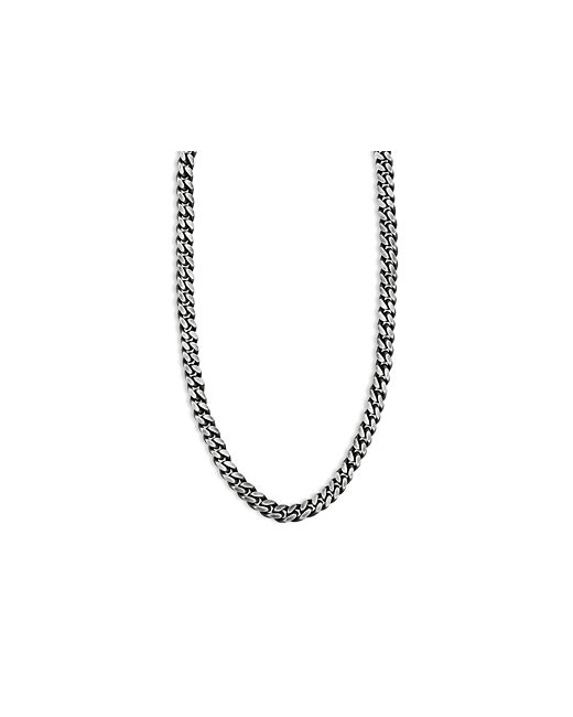 Milanesi And Co Sterling Oxidized Curb Chain Necklace 20
