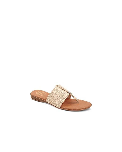 Andre Assous Nice Woven Slip On Thong Sandals