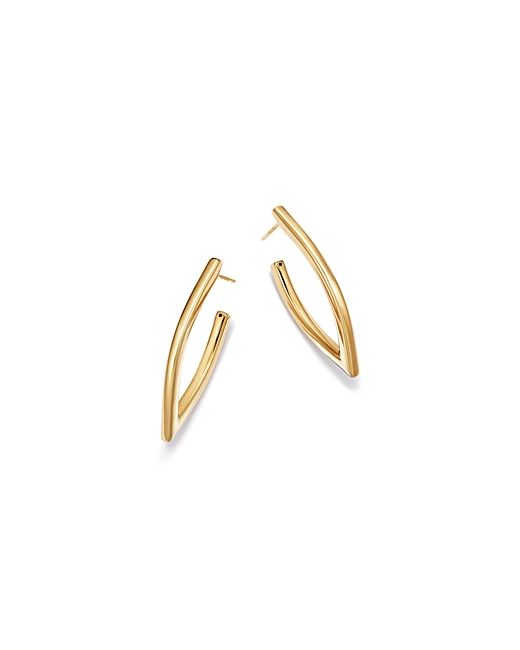Bloomingdale's V-Shape Hoop Earrings in 14K 100 Exclusive