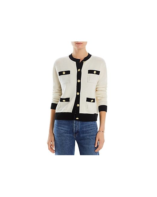 C By Bloomingdale's Cashmere Contrast Trim Cashmere Cardigan 100 Exclusive