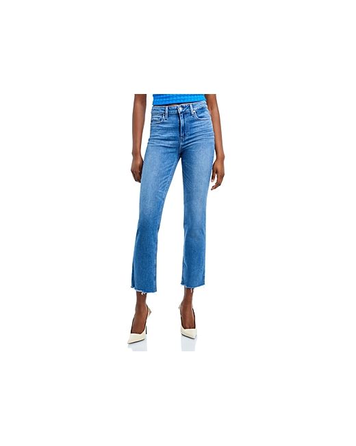 Paige Cindy High Rise Ankle Straight Jeans in