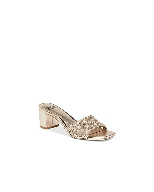 Paige Marie Slip On Woven High Heel Sandals