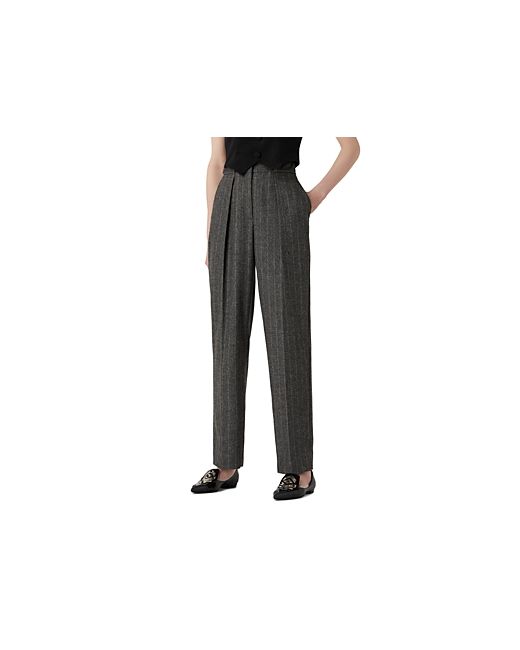 Armani Pleated Pinstripe Trousers