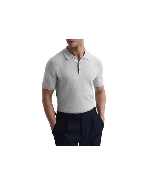 Reiss Wilton Short Sleeved Button Polo Shirt