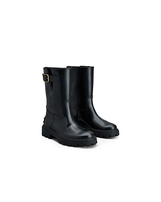 Tod's Pull On Buckled Moto Boots