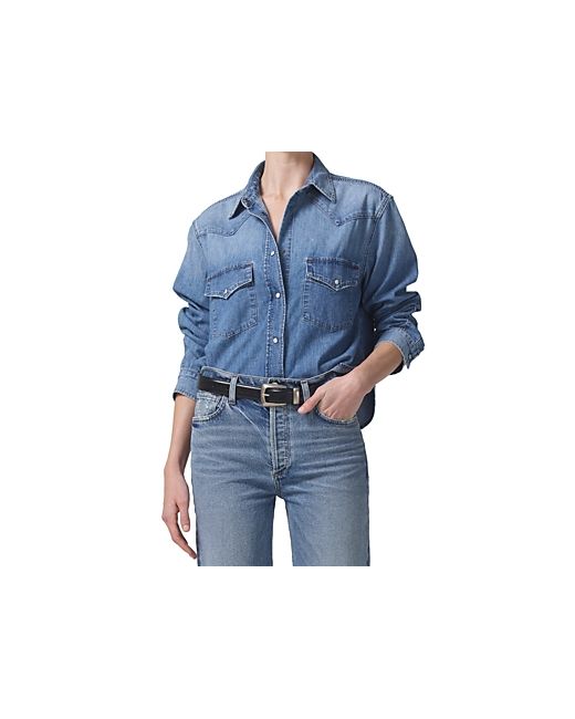 Citizens of Humanity Cotton Cropped Western Shirt