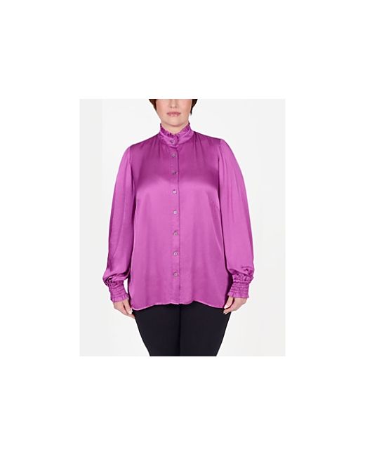 Mayes NYC Torie Ruffle Collar Blouse