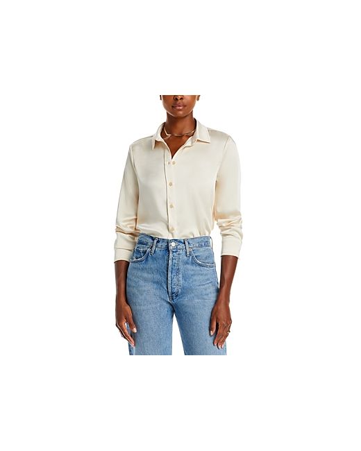 7 For All Mankind Satin Shirt