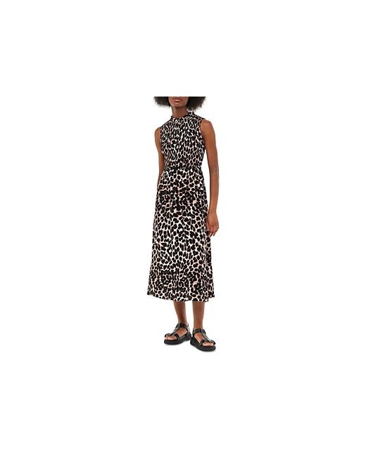 Whistles Heidi Leopard Spot Midi Dress