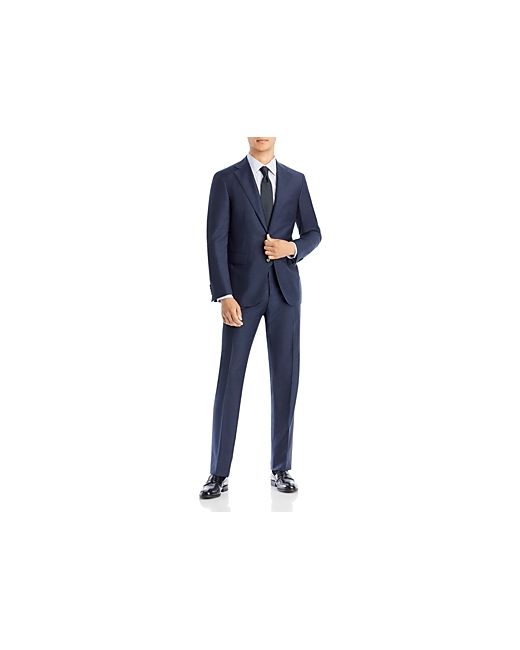 Canali Capri Melange Twill Solid Slim Fit Suit
