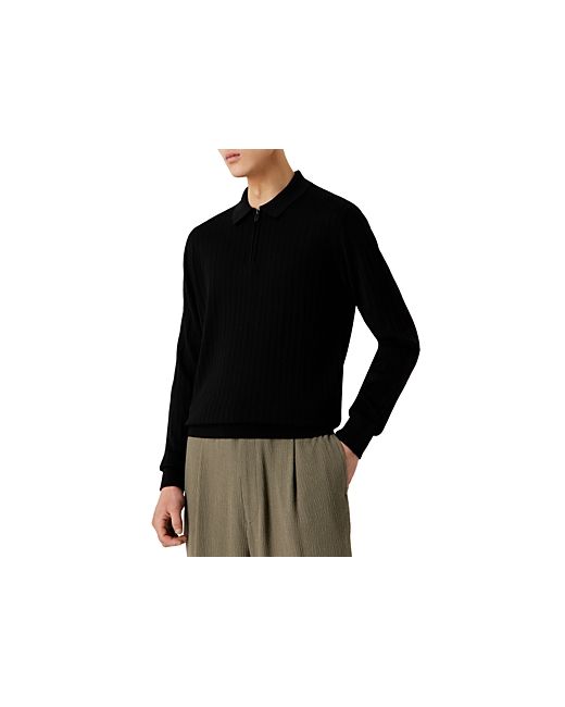 Armani Long Sleeve Quarter Zip Sweater