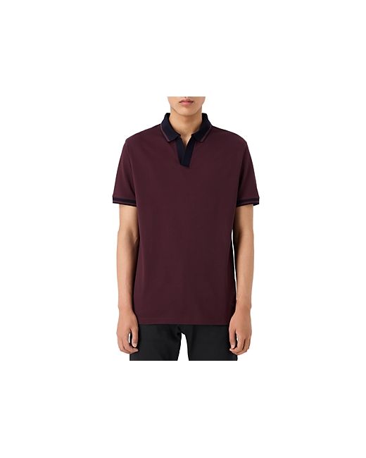 Armani Emporio Short Sleeve Open Placket Polo Shirt