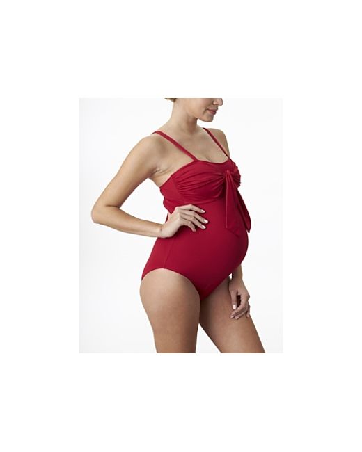 Pez D'Or Classic Maternity One Piece Swimsuit with Central Bow